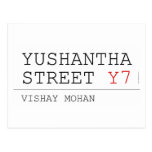 Yushantha  Street  Postcards