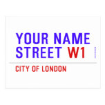 Your Name Street  Postcards