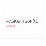 VOLKAN%GÖNÜL  Postcards