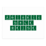 Periodic
 Table
 Writer  Postcards