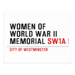women of world war II memorial  Postcards