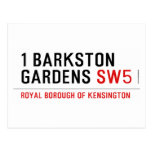 1 barkston gardens  Postcards