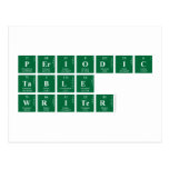 Periodic
 Table
 Writer  Postcards