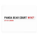 PANDA BEAR COURT  Postcards