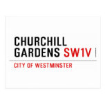 churchill gardens  Postcards