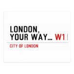 London, your way...  Postcards