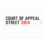 COURT OF APPEAL STREET  Postcards