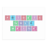 Periodic
 Table
 Writer  Postcards