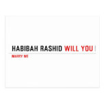 Habibah Rashid  Postcards
