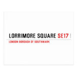 Lorrimore Square  Postcards