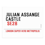 JULIAN ASSANGE CASTLE    Postcards