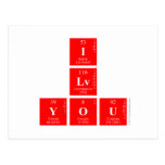 I
 Lv
 you  Postcards