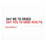  Say no to drugs   Postcards