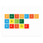 Periodic
 Table
 Writer  Postcards
