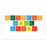 Periodic
 Table
 Writer  Postcards