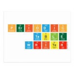 Periodic
 Table
 Writer  Postcards