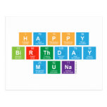 Happy
 Birthday
 Muna  Postcards