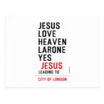 jesus love heaven larone yes   Postcards