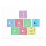I 
 Love
 You  Postcards