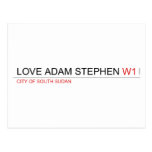 Love adam stephen  Postcards