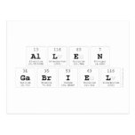 Allen
 Gabriel  Postcards