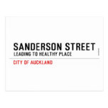 SANDERSON STREET  Postcards