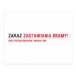 ZAKAZ  Postcards