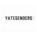 YATESENDERS  Postcards