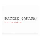 kaycee canasa  Postcards