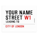 Your Name Street  Postcards