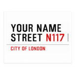 Your Name Street  Postcards