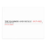 The Hammer And Sickle   Postcards