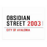 Obsidian Street  Postcards