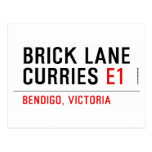 brick lane  curries  Postcards
