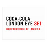 COCA-COLA LONDON EYE  Postcards