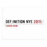 DEF:INITION NYE  Postcards