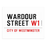 WARDOUR STREET  Postcards