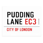 PUDDING LANE  Postcards
