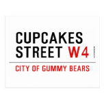 cupcakes Street  Postcards