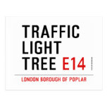 traffic light tree  Postcards
