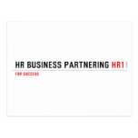 HR Business Partnering  Postcards