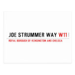 Joe Strummer Way  Postcards