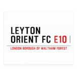 LEYTON ORIENT FC  Postcards