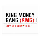 King Money Gang  Postcards