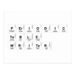 Periodic Table Writer  Postcards