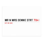 Mr n Mrs Dennie strt  Postcards