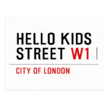 Hello kids  Street  Postcards