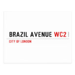 Brazil Avenue  Postcards