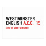 Westminster English  Postcards