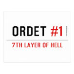 ORDET  Postcards